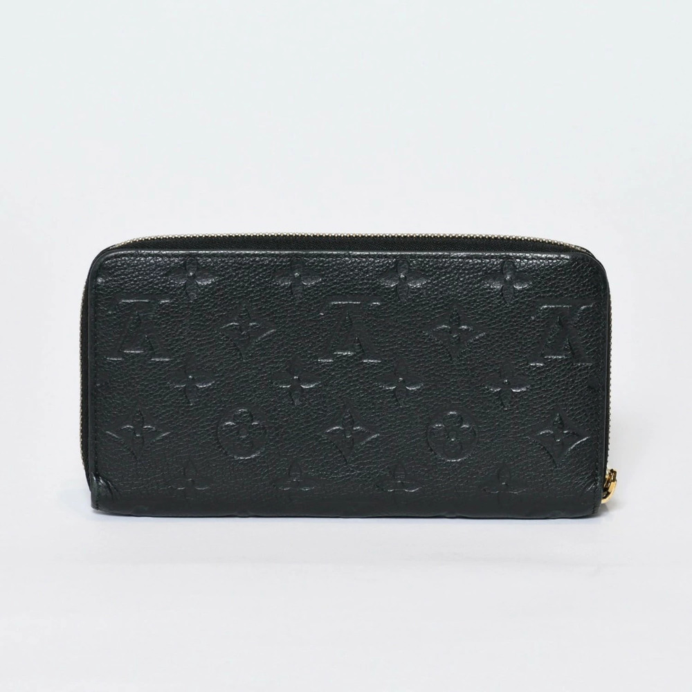 LOUIS VUITTON Zippy Wallet Long Monogram Black